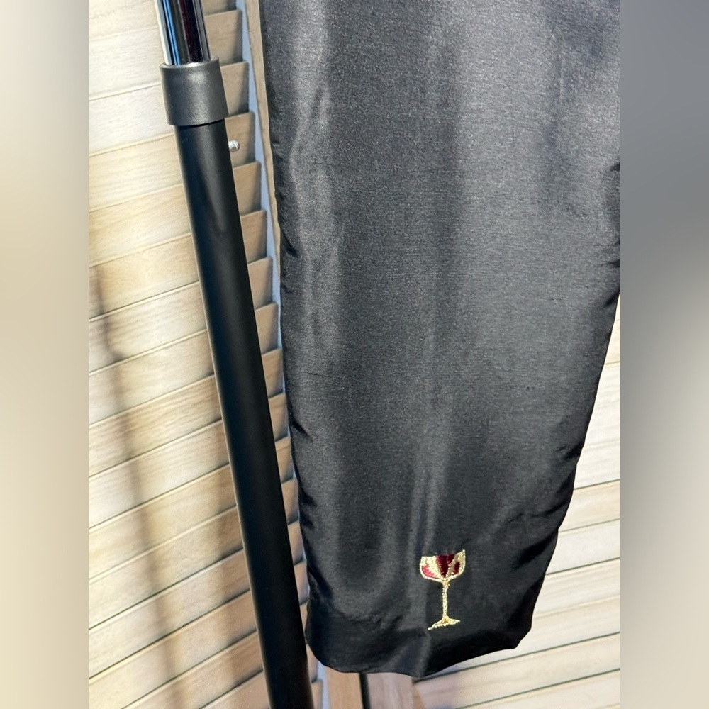 Allison Taylor Black Embroidered Champagne & Glass Trousers - Picture 4 of 5